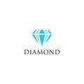 Abstract diamond logo design for jewelry business. Diamond icon.