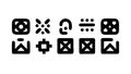 Abstract Dice Patterns: Randomness Digital Algorithms, vector design Generative AI Royalty Free Stock Photo