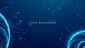 Abstract digital AI chat light blue background. Chatbot concept.