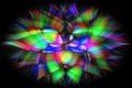 Abstract digital art, creative concept, psychedelic mandala fractal mystery Royalty Free Stock Photo