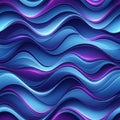 Abstract digital art featuring wavy patterns in shades of blue and purple Royalty Free Stock Photo
