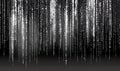 Digital Rain: Binary Code Abstract Background Royalty Free Stock Photo