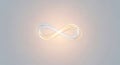 Glowing abstract infinity symbol light trails Royalty Free Stock Photo