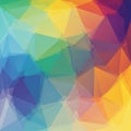 Abstract digital artwork featuring a gradient of geometric polygons in Royalty Free Stock Photo