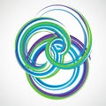 Lines create interlocking circular patterns, giving a sense of movement Royalty Free Stock Photo