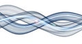 Abstract Blue Wavy Lines with Light Streaks on White Background image photo Royalty Free Stock Photo