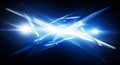 Abstract digital artwork featuring sharp, intersecting beams of light in varying