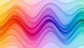 Abstract digital artwork featuring smooth wavy lines in a vibrant Royalty Free Stock Photo