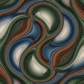 Interweave in a harmonious flow, creating an illusion of continuou Royalty Free Stock Photo