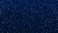 Abstract digital background. Big data code matrix. 3d rendering Royalty Free Stock Photo