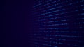 Abstract digital background. Big data code matrix. 3d rendering. Royalty Free Stock Photo