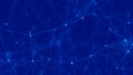 Abstract digital background. Big data visualization. Network connection structure. Science background. 3D rendering Royalty Free Stock Photo
