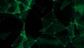Abstract digital background. Big data visualization. Network connection structure. Science green background. 3d rendering Royalty Free Stock Photo
