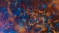 Abstract digital background. Big data visualization.