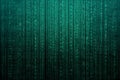 Abstract digital background with binary code. Hackers, darknet, virtual reality and science fiction. Royalty Free Stock Photo