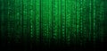 Abstract digital background with binary code. Hackers, darknet, virtual reality and science fiction. Royalty Free Stock Photo