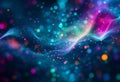 Abstract digital background. It can be used for technological processes, neural networks, and AI, digital storages, sound and grap
