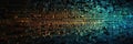 Abstract digital background with colorful binary code patterns