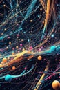 Abstract digital background. Data universe illustration. technological processes