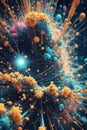 Abstract digital background. Data universe illustration. technological processes