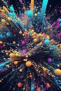 Abstract digital background. Data universe illustration. technological processes