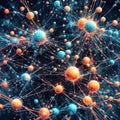 Abstract digital background. Data universe illustration. technological processes