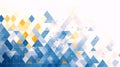Abstract Geometric Digital Background with Blue and Yellow Triangles Royalty Free Stock Photo