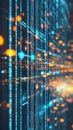 Abstract digital background featuring data clusters and information analysis in vibrant colors