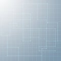 Abstract digital background featuring a light blue grid pattern overlaid on a gradient blue backdrop Royalty Free Stock Photo