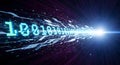 Binary Code Burst Royalty Free Stock Photo