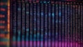 Abstract digital background in the form of a screen with numbers and program codes for computers, writing computer programs Royalty Free Stock Photo