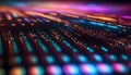 Abstract digital background in the form of a screen with numbers and program codes for computers, writing computer programs Royalty Free Stock Photo