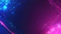 Abstract digital background with glowing lines and circuits in blue and pink Royalty Free Stock Photo