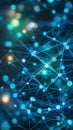 abstract digital background with interconnected nodes and glowing pathways Royalty Free Stock Photo