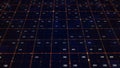Abstract digital background with matrix of numeric values. Animation. Futuristic big data, information technology