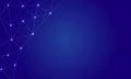 Abstract digital background of points and lines. Glowing plexus. Royalty Free Stock Photo