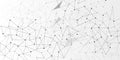 Abstract digital background of points, lines and triangles. Glowing plexus. Big data. Network or connection. Abstract technology Royalty Free Stock Photo