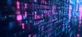 Abstract digital binary code display Royalty Free Stock Photo