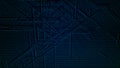 Abstract digital binary code flowing on dark background. Network connection structure. High information technology Royalty Free Stock Photo