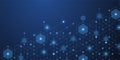 Abstract digital blockchain cube blocks concept. 3D big data cubes quantum computer technology idea. Artificial intelligence data Royalty Free Stock Photo