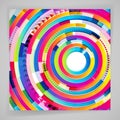 Abstract digital circles vector background