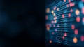 Abstract Digital Code Background, Glowing code on dark background. Technology, data, programming concept Royalty Free Stock Photo