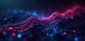 Abstract digital code flowing, binary data streams , database, innovation Royalty Free Stock Photo