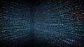 Abstract Digital Code Matrix Background Royalty Free Stock Photo