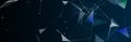 Abstract digital communication points. Technological background. Network connection structure. Color plexus effect. 3D Royalty Free Stock Photo
