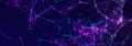 Abstract digital communication points. Technological background. Network connection structure. Color plexus effect. 3D Royalty Free Stock Photo