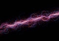 An abstract digital composition featuring an array of interconnected neon lines and Royalty Free Stock Photo