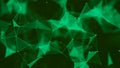 Abstract digital connection dots. Technology background. Network connection structure. Plexus effect. 3d rendering Royalty Free Stock Photo