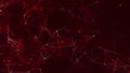 Abstract digital connection dots. Technology background. Network connection structure. Plexus effect. 3d rendering Royalty Free Stock Photo