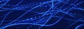 Abstract digital connection dots. Technology background. Network connection structure. Plexus effect. 3d rendering Royalty Free Stock Photo